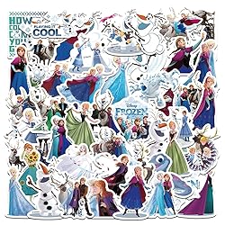 50pcs Frozen Cartoon Stickers for Girl Water