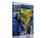 Pebble Beach Golf Course Canvas Wall Art for Living