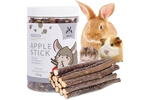 JONS NTY JONSΛNTY 350g Natural Apple Stick, Chew Toys for Rabbit, Guinea Pig, Hamster, Chinchilla, Bunny, Rat, Teething Toy for Small Animal