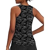 PINSPARK Workout Tank Tops for Women Racerback Loose Fit Yoga Top Sleeveless Gym Shirt Running Athletic Tanks Pack S-3XL