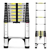 Telescopic Ladder, Soctone 12.5 ft. Aluminum