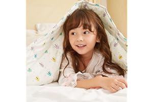 Weighted Idea Cooling Weighted Blanket Kids 7 lbs 41"x60" (100% Cotton, Tree) with Premium Glass Beads