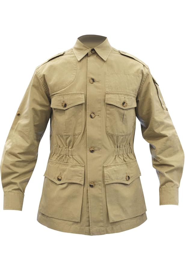 Amazon.com: MidwayUSA Men's Safari Jacket Khaki Large : Clothing