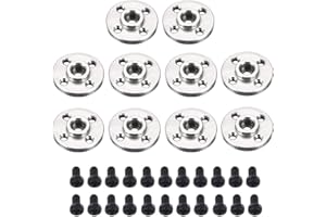 SEAMUING 10Pcs Servo Horn Metal Aluminum 25T Silvery Servo Disc for Robot Mechanical Claw Rc Car Helicopter Mg945 Mg995 Mg996