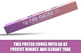 Giftinghouse 100 Dates Scratch Off Poster A2 UK Made Eco Friendly view 5