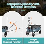 Sekey 185L Folding Camping Trolley 440LBS Heavy Duty Utility Wagon view 7