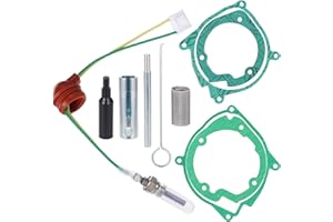 NEGYY 13pcs 12V Glow Plug Repair Kit, Ignition Plug & Service Tool Set for 2KW-5KW-8KW Parking Heater,with Atomizing Net,Washer & Installation Tools, Heater Repair Parts for Car Truck Boat
