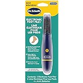 Dr. Scholl's Callus Remover Electronic Foot File, Electric Hard Skin Removal for Feet, Effortless Soft Smooth Skin in Minutes
