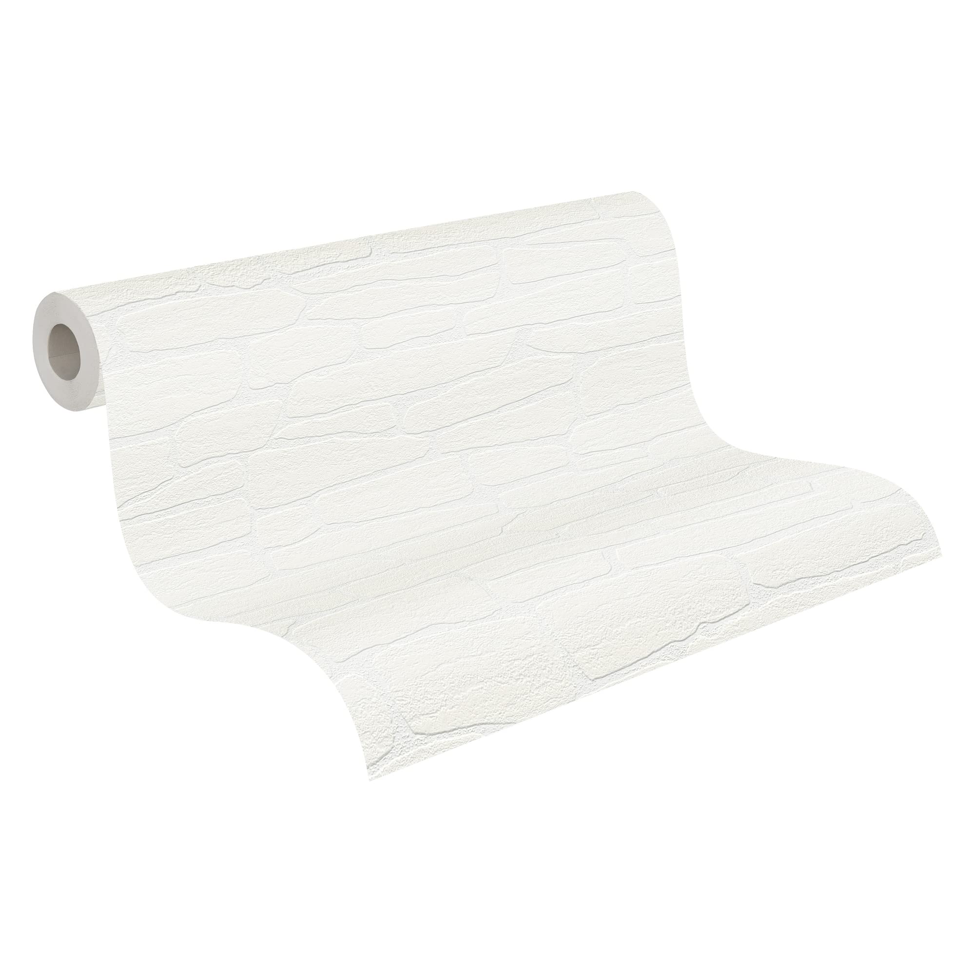 A.S. Création MeisterFLEECE 2020 3554-16 Paintable Non-Woven Wallpaper 10.05 m x 0.53 m White Paintable Made in Germany