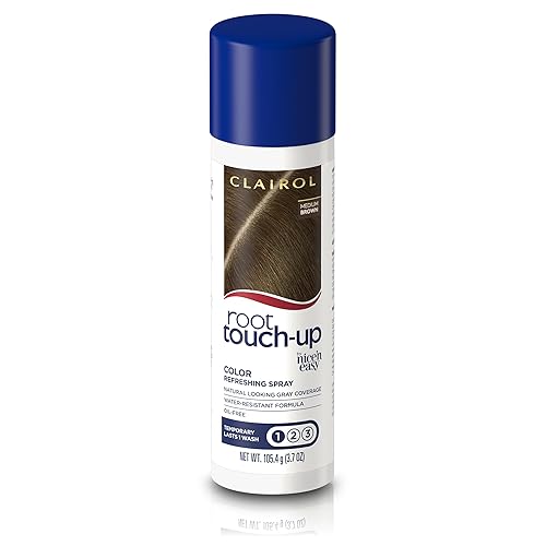 Clairol Root Touch-Up by Nice'n Easy Temporary Hair Coloring Spray, Medium Brown Hair Color, Pack of 1