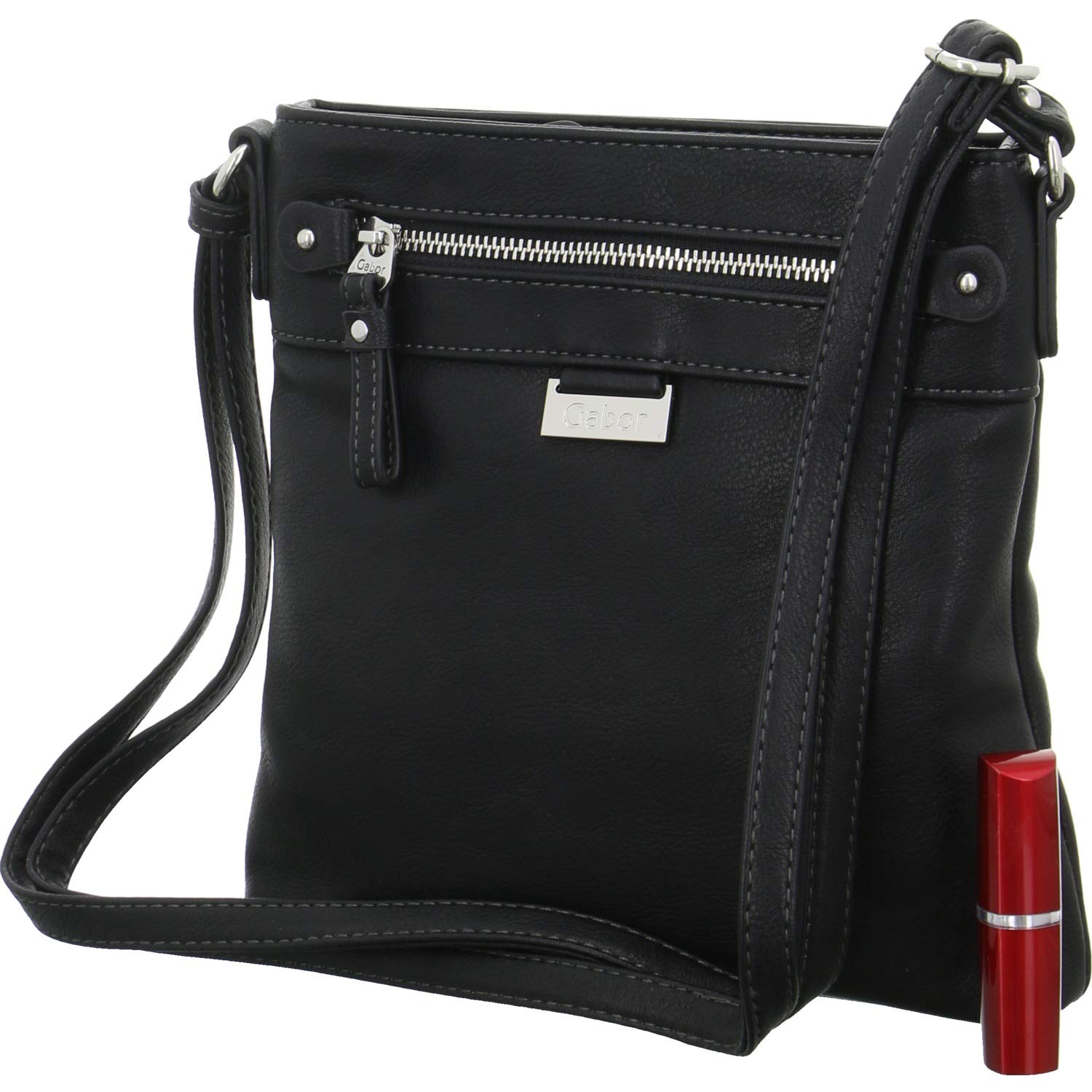 Gabor Bags Ina Women's Shoulder Bag Crossbody Bag Small Black, black, 23x3x22, 001867