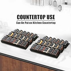 Famhap 6 Pack Spice Drawer Organizer with Labels