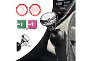 ZERIKWON Aromatherapy | Car Joystick Push Start Button Cover, Metal Push to Start Accessories, Car Starter Engine Start Stop Button Cover, Cool Car Accessories Interior Decor Push to Start Button Rocker,Silver