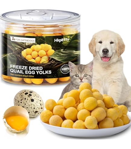 Glopawear Freeze-Dried Egg Yolk Treats - Single Ingredient Protein Snacks For Dogs & Cats, 100g
