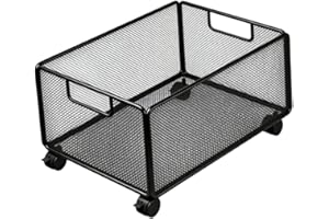 Generic Mesh Rolling File Cart Rolling File Organizer Small Utility Crate Portable Under Desk Storage Cart for Kids Room Book