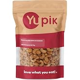 Yupik Roasted Salted Whole Cashews, 2.2 lb (35.2 oz), Gluten-Free, Kosher, Vegan, Seasoned Nuts, Lightly Coated with Salt, Source of Protein &amp; Iron, Crunchy, Savory Snacks
