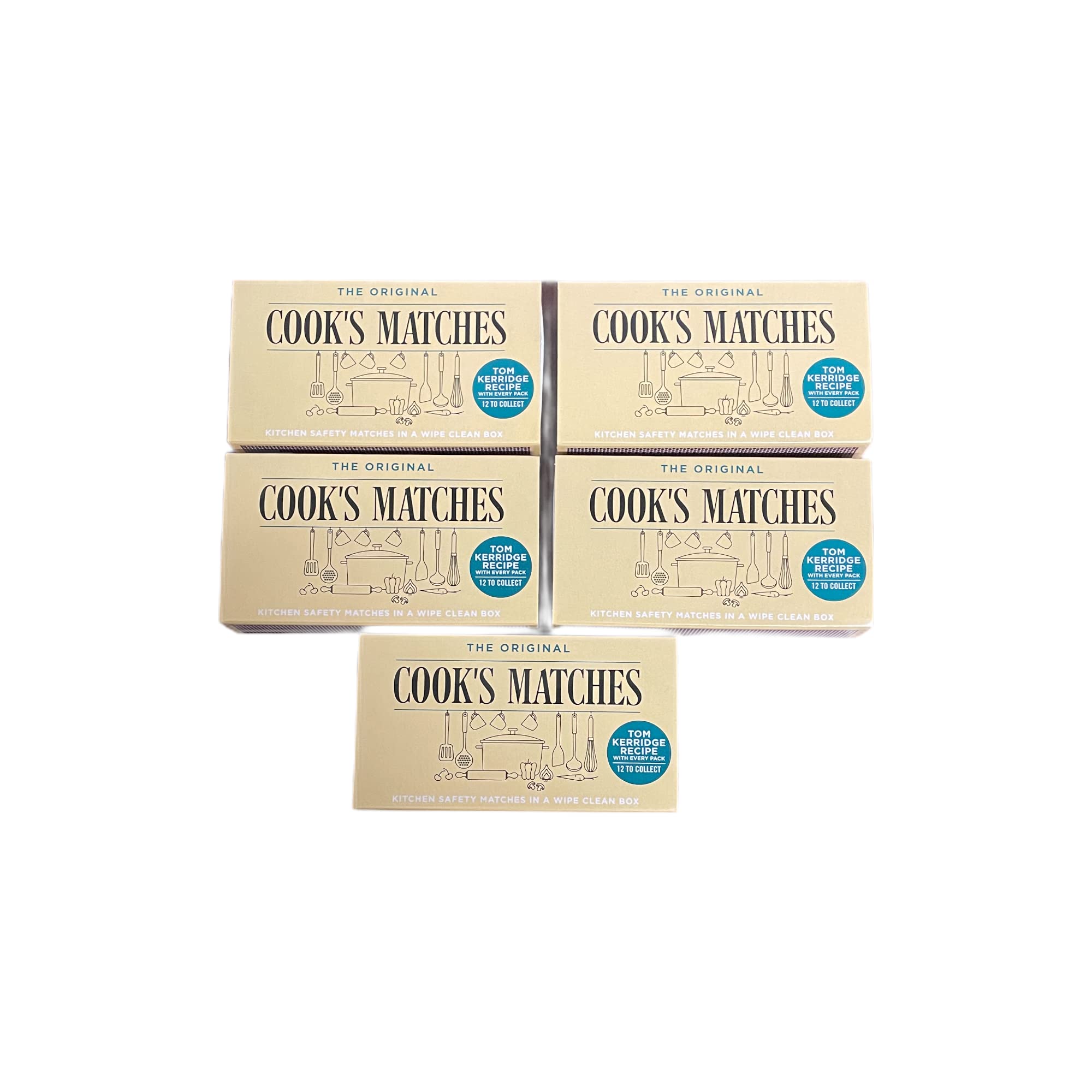 Papers Cook's Original Safety Matches (Pack of 5 x Box) Approx 1100 Match Sticks