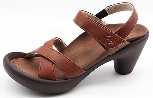 Amazon サンダル レディース コンフォート ベルクロ ヒール リゲッタカヌー Regetta Canoe Cjbn 5710 ブラウン Medium ノーブランド品 ファッションサンダル