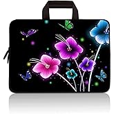 11 11.6 12 12.1 12.5 inch Laptop Carrying Bag Chromebook Case Notebook Ultrabook Bag Tablet Cover Neoprene Sleeve for Apple MacBook Air Samsung Google Acer HP DELL Lenovo Asus (Colorful Flowers)