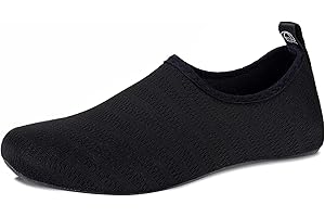 WateLves Water Shoes for Womens Mens Barefoot Quick-Dry Aqua Socks for Beach Swim Surf Yoga Exercise New Translucent Color Soles