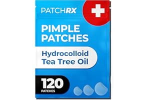 PatchRx Pimple Patches for Face (120 Patches), Hydrocolloid Pimple Patches - Pimple Patch Zit Patch and Pimple Stickers - Hyd