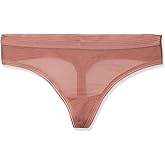 DKNY womens Sheer Stripe Thong