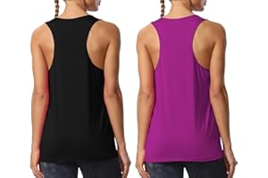 Cakulo Workout Long Tank Tops for Women Plus Size Loose Fit Athletic Exercise Gym Muscle Sleeveless Shirts Tops
