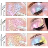 JUR MORNIER 3PCS Multichrome Liquid Eyeshadow Set,Multi-Dimensional Fairy Makeup,High Pigment Waterproof Aurora Eye Shadow,Ul