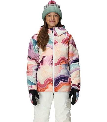 Amazon.com : Burton Girls' Khione Jacket, True Black/Martini Olive