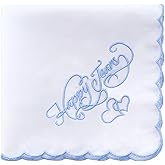 Wedding Handkerchief Happy Tears Handkerchief 11.8x11.8 inches for Bride and Mother of the Bride Gifts