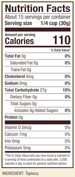 BOB’S RED MILL FINELY GROUND TAPIOCA FLOUR, 16 OZ