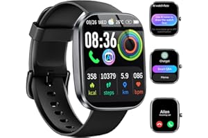 uaue AI Smart Watch with ChatGPT, 1.91&quot; Bluetooth Calling Smartwatch for Men Women, 110+ Fitness Modes Activity Tracker, Heart Rate/Sleep/Calorie Monitor, IP68 Waterproof Step Counter for Android iOS4.6 out of 5 stars 94$29.99