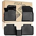 AOMSAZTO Floor Mats for 2023 2024 2025 Honda Accord (Include Hybrid) All Weather TPE Rubber Floor Liners for Honda Accord 2025 2024 2023 Hybrid Accessories Odorless Non-Slip 1st & 2nd Row, Black.