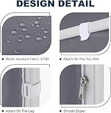 MasterCanopy Instant Gazebo Sidewall Panel 3x3M Water & UV Resistant Gray view 6