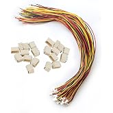 XUGERIP 20 Set JST SH1.0mm 3 Pin Wire Connector, Male and Female Connector with 200mm Extension Cable AWG 28