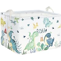 Clastyle Cartoon Shark Storage Basket - Blue, 36L, 15.7x11.8x11.8", Waterproof, Collapsible