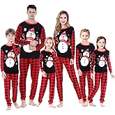 Joyond Family Pajamas For Christmas Halloween Thankgiving Hanukkah 100% Cotton Matching Family Xmas Pjs For Women Men Kids