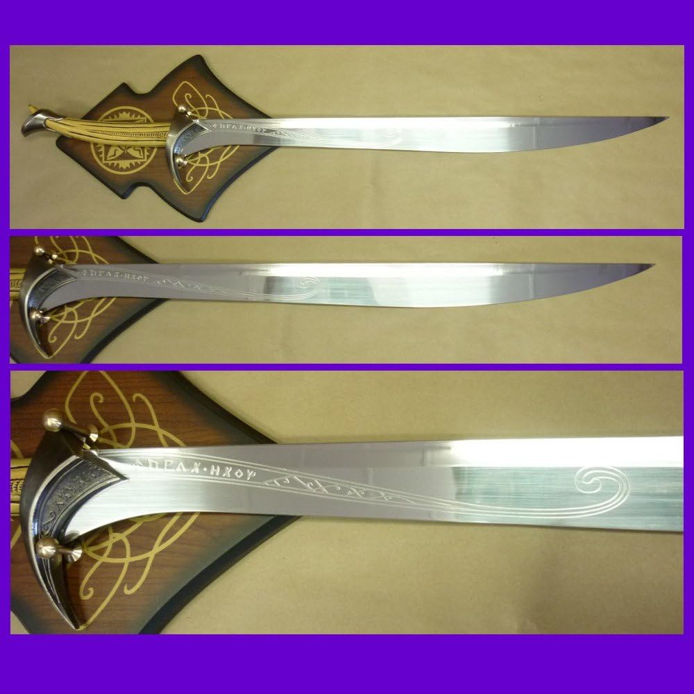The Hobbit Like 39" Medieval Crusader Orcrist Blade Sword of Regal Thorin Oakenshield with Plaque
