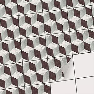 Adhesivo decorativo, diseño de baldosas de tejas de pared para