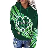 For G and PL Women's St. Patrick's Day Lucky Green Irish Hoodie Collection S-XXL