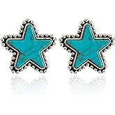 Turquoise Earrings for Women Western Jewelry Country Concert Outfits for Women Cowboy Chic Rodeo Outfit Shirts Dress Accessories