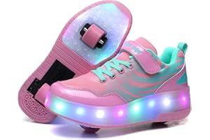 BFOEL Spider Roller Skates Light up Shoes with USB Chargable Led Sport Sneaker for Boys Girls Kids Birthday Thanksgiving Christmas Day Best Gift