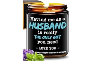 ROSA VILA Wife Candle, Funny Wife Gifts from Husband, Birthday Gifts for Wife from Husband, Birthday Gift for Wife from Husband, Birthday Presents for The Wife Birthday Gift Ideas, Gifts for Her Birthday Wife