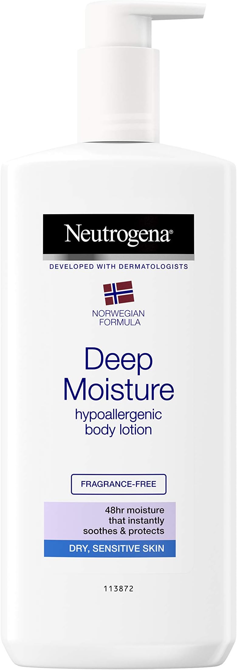 Neutrogena Norwegian Formula Deep Moisture Body Lotion Fragrance Free 250ml Dry