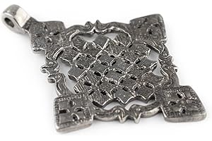 Silver Ethiopian Coptic Cross Pendant, African Abyssinian Design, Orthodox Christian Pendant for Jewelry, The Bead Chest