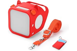 Silicone Protective Sleeve for Yoto Player 3rd Generation, Anti-Scratch Skin Cover Cover with Handle and Shoulder Strap for Y