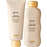 Gisou Honey Gloss Hair Wash Duo - Hydrating Shampoo & Conditioner with Fermented Mirsalehi Honey, Biomimetic Ceramides & Hyaluronic Acid, Strength & Glossy Shine, For All Hair Types