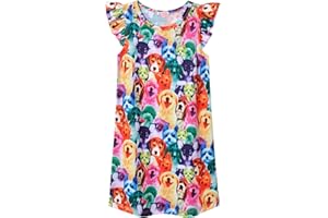 QPANCY Girls Nightgowns Princess Nightdress Cotton Sleepwear Pajamas Dress for Kids