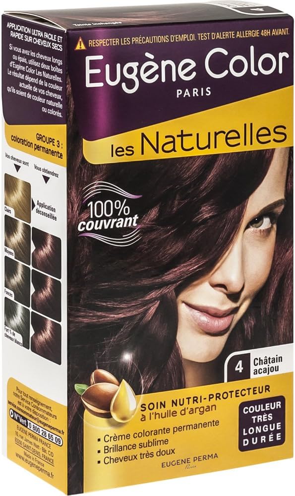 Eugène Color Color & Eclat Les Naturelles N°4 Châtain Acajou