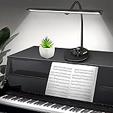 Piano Light, Upgraded LED Piano Lamp for Grand/Upright & Digital Pianos, Music Stand Lamp with Adjustable Gooseneck, Auto-Off